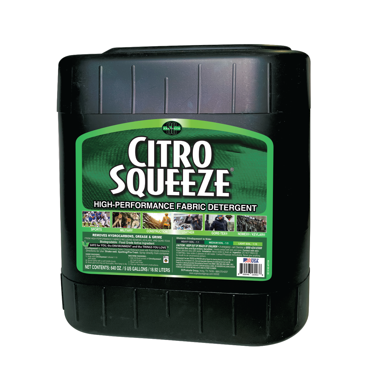 CitroSqueeze® High Performance Fabric-Detergent 5 Gallon